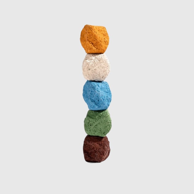 Handmade Mini Stone Crayon Set Coloured